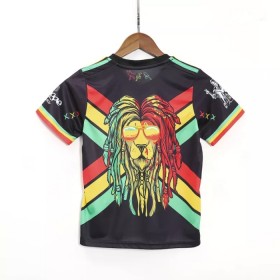 Koszulka AJAX x Bob Marley Special Dziecięcy 2023-24 Koszulki Piłkarskie Krótki Rękaw